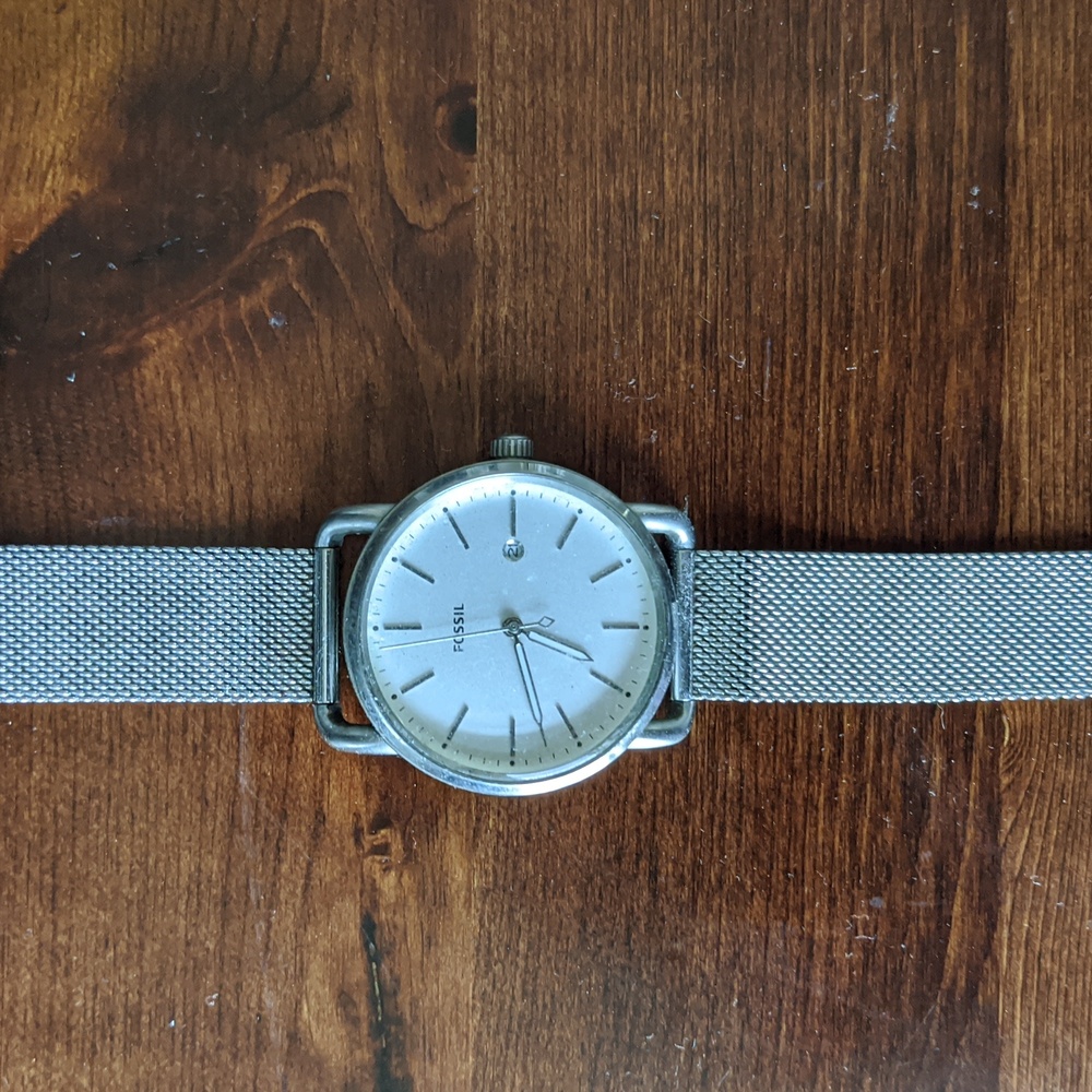 Stainless steel Fossil watch